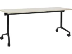 Sammenklappeligt skrivebord CAVI Lysebrun 180 cm 60 cm med hjul