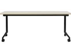Sammenklappeligt skrivebord CAVI Lysebrun 180 cm 60 cm med hjul