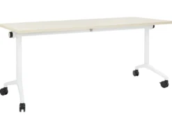 Sammenklappeligt skrivebord CAVI Lysebrun 180 cm 60 cm med hjul