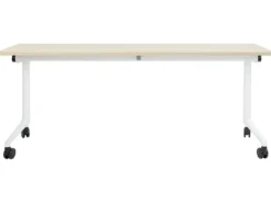 Sammenklappeligt skrivebord CAVI Lysebrun 180 cm 60 cm med hjul