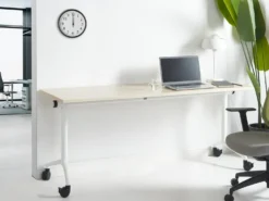 Sammenklappeligt skrivebord CAVI Lysebrun 180 cm 60 cm med hjul