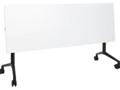 Sammenklappeligt skrivebord CAVI Hvid 180 cm 60 cm med hjul