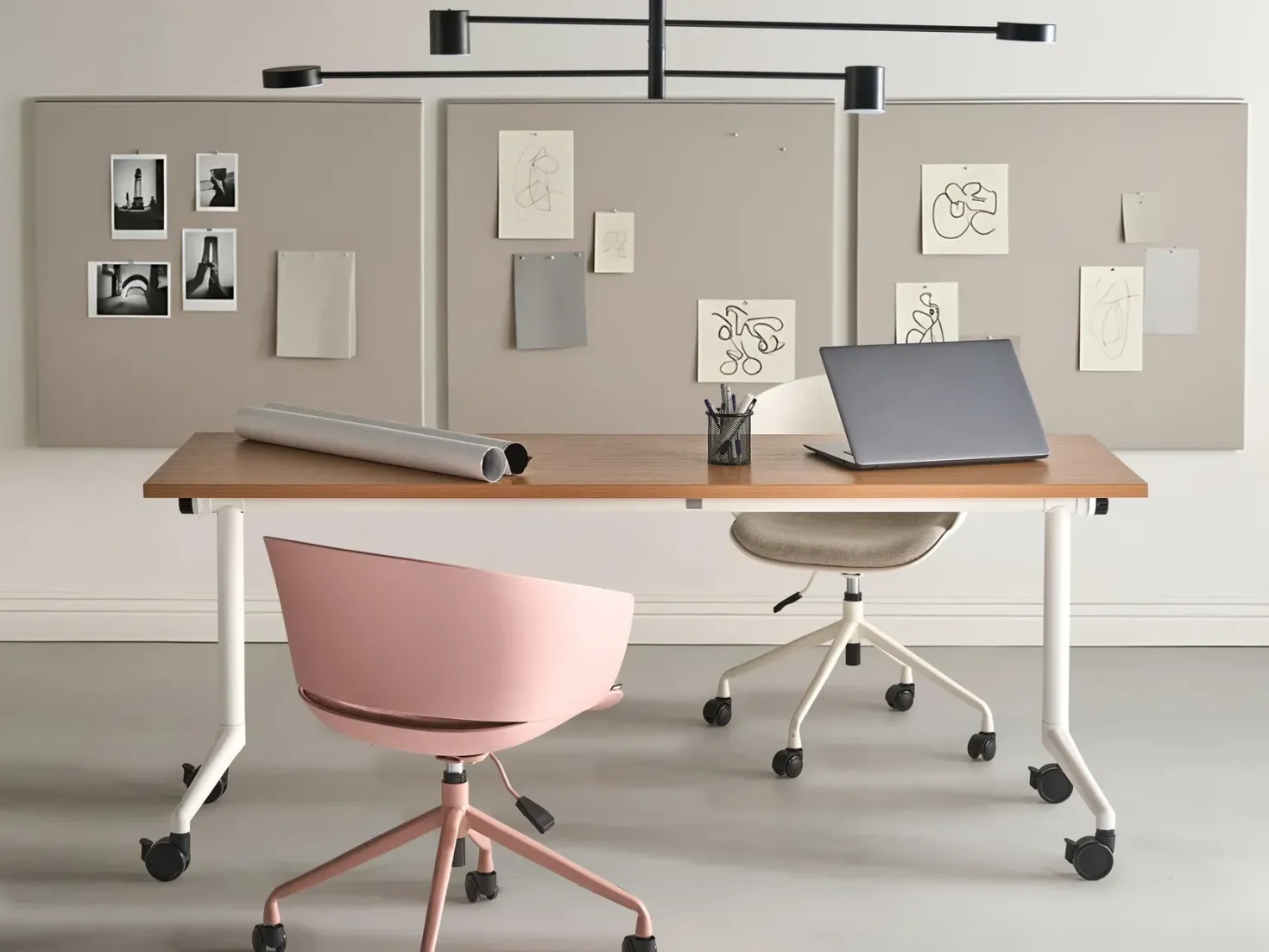Sammenklappeligt skrivebord CAVI Brun 180 cm 60 cm