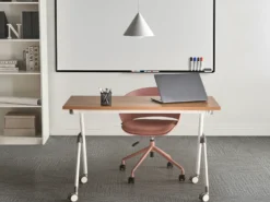 Sammenklappeligt skrivebord BENDI Brun 120 cm 60 cm