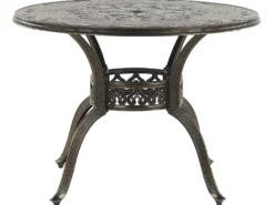 SAPRI 4 personers Havemøbelsæt Mørkebrun Metal med parasol (16 variant)