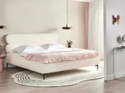 Seng Boucle LESSAY 180 x 200 cm Cremehvid