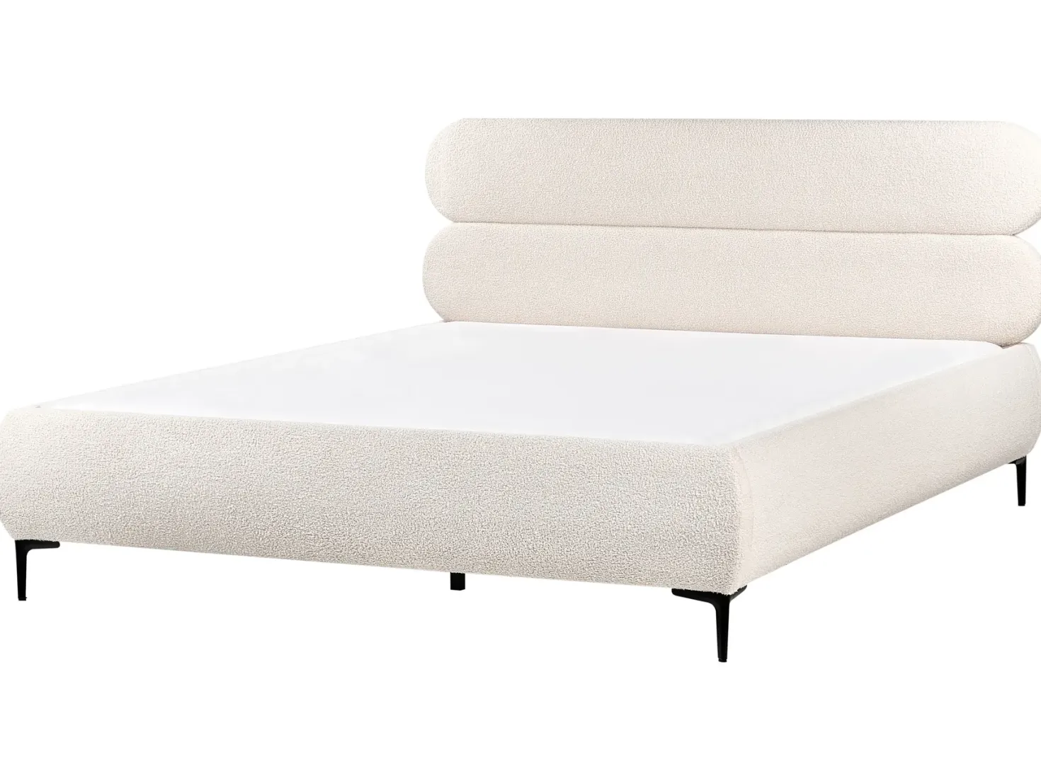 Seng Boucle LESSAY 180 x 200 cm Cremehvid