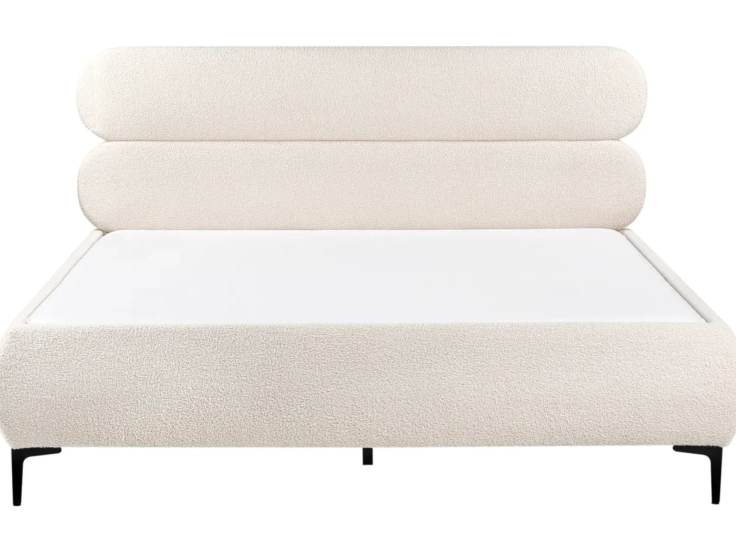 Seng Boucle LESSAY 180 x 200 cm Cremehvid