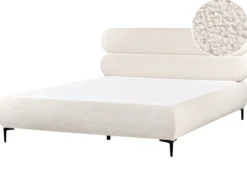 Seng Boucle LESSAY 180 x 200 cm Cremehvid