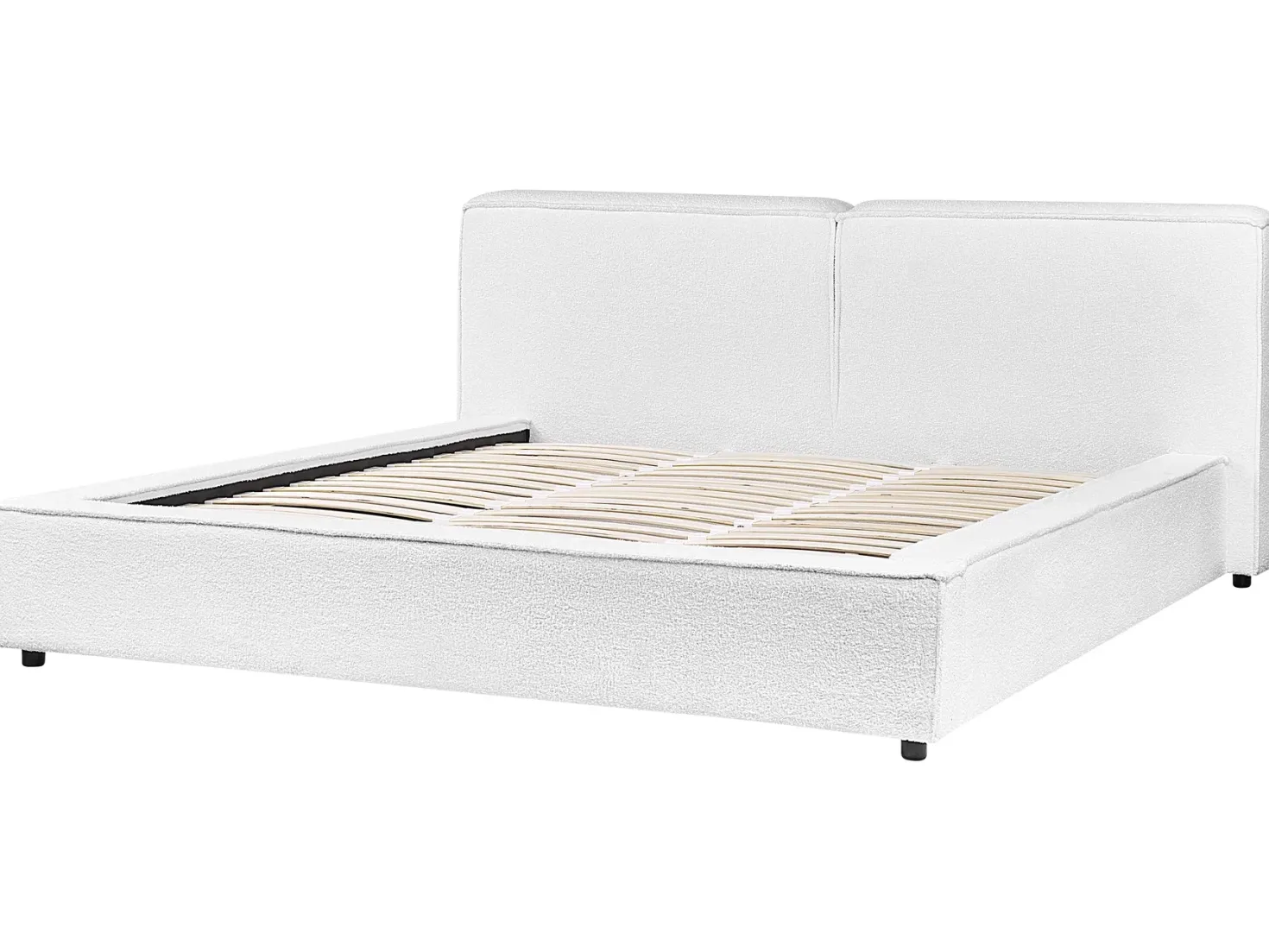 Seng Boucle LINARDS 180 x 200 cm Hvid
