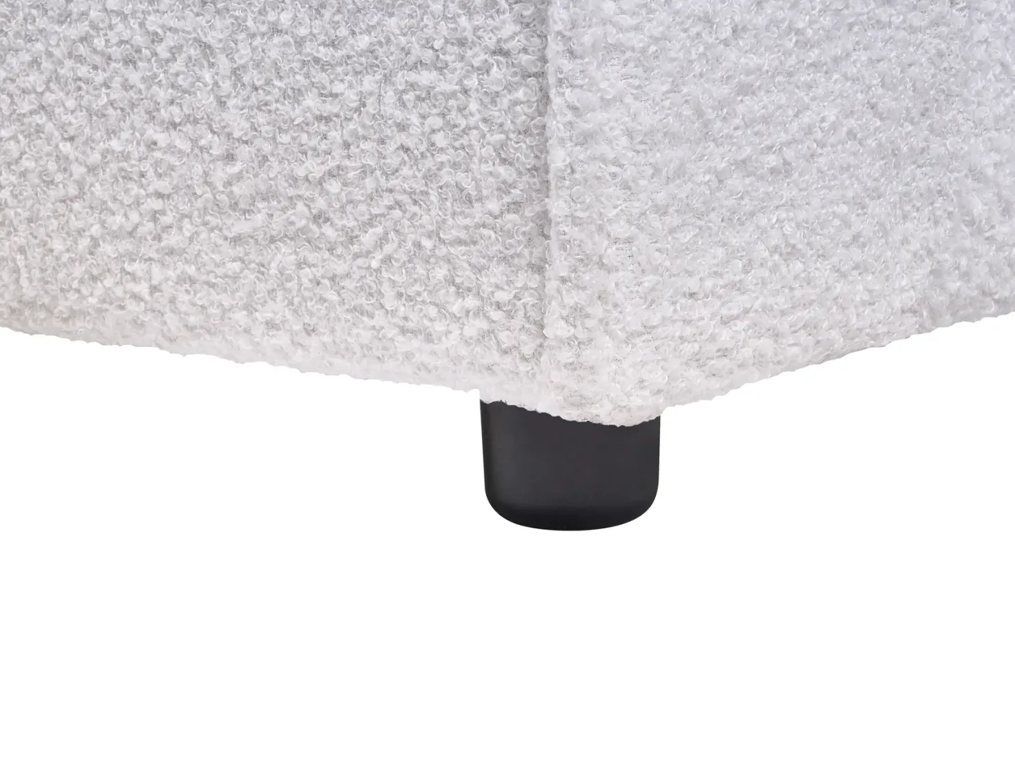 Seng Boucle LINARDS 180 x 200 cm Hvid