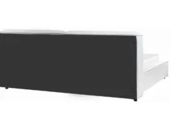 Seng Boucle LINARDS 180 x 200 cm Hvid