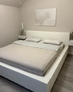 Seng Boucle MIRANDE 180 x 200 cm Cremehvid