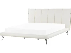 Seng Kunstlæder BETIN 180 x 200 cm Lys Beige