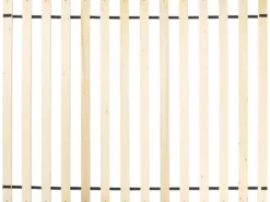 Seng Kunstlæder LIMANTON 140 x 200 cm Guldbrun