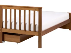 Seng med 2 skuffer Fyretræ OLENDON 90 x 200 cm Brun