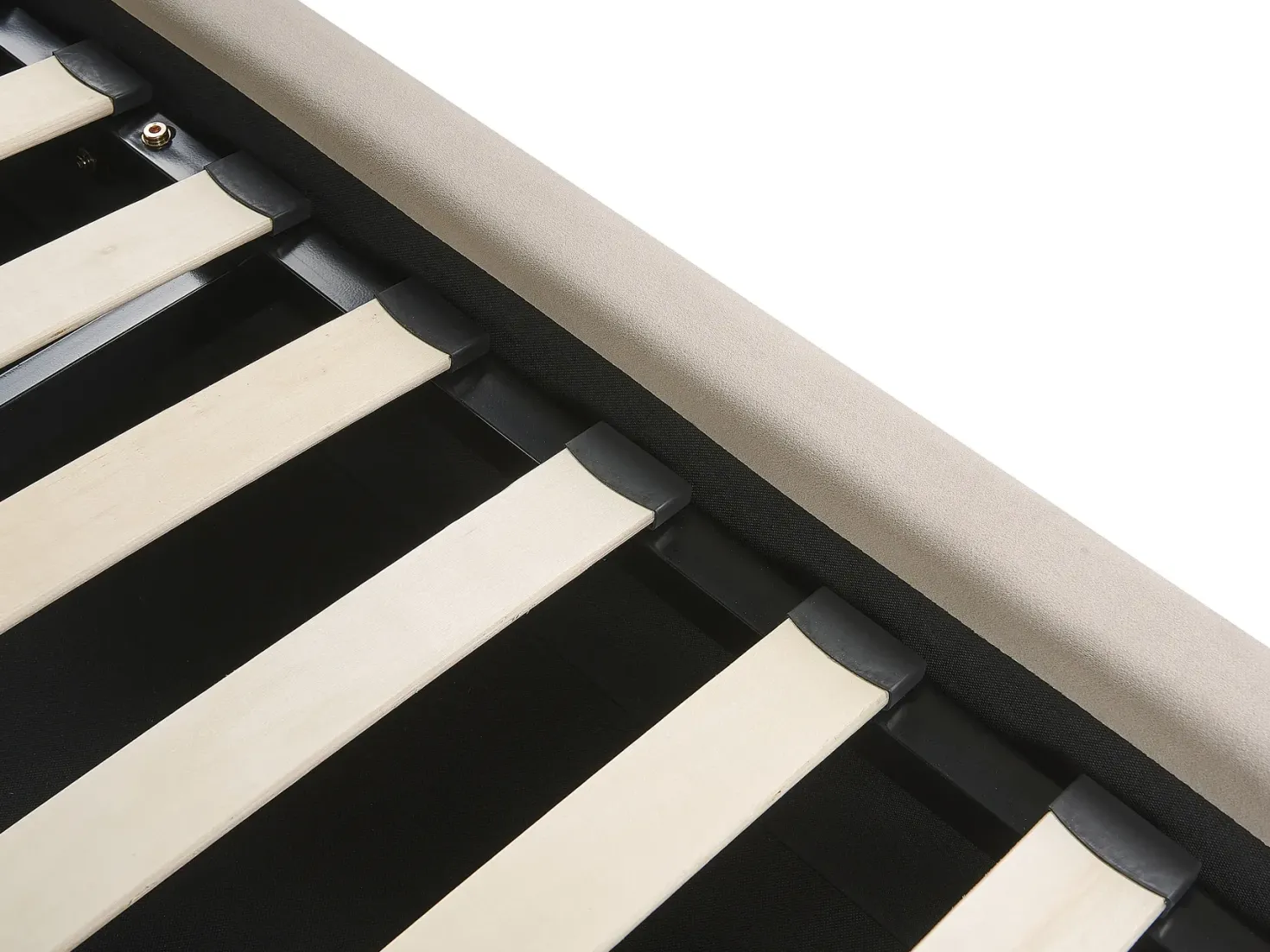 Seng med opbevaring BAJONNA Velour Beige 180 x 200 cm