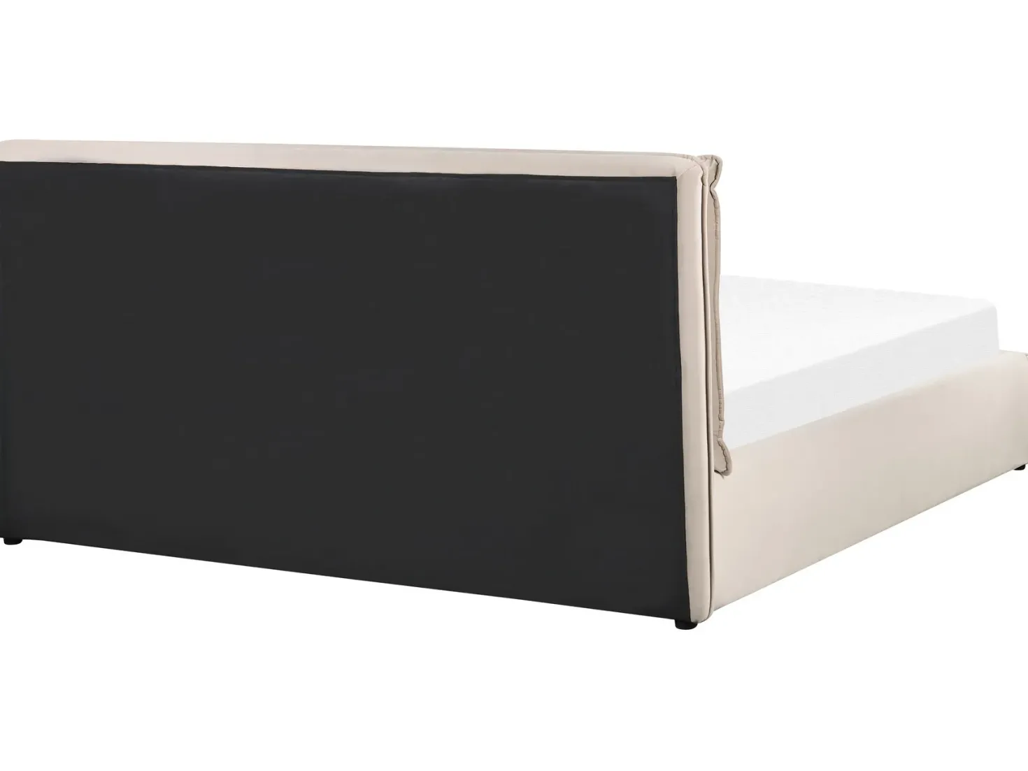 Seng med opbevaring BAJONNA Velour Beige 180 x 200 cm