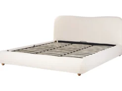 Seng med opbevaring BLAGNAC Boucle Cremehvid 180 x 200 cm