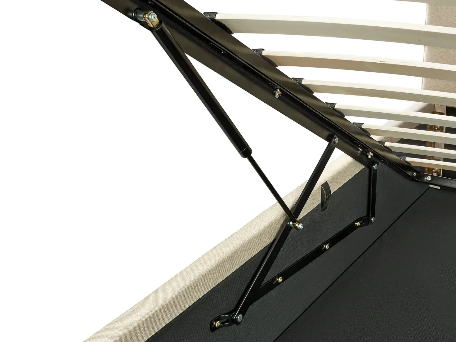 Seng med opbevaring DREUX Beige 180 x 200 cm