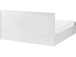 Seng med opbevaring LAMBRES Fyretræ Hvid 180 x 200 cm