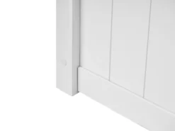 Seng med opbevaring LAMBRES Fyretræ Hvid 180 x 200 cm