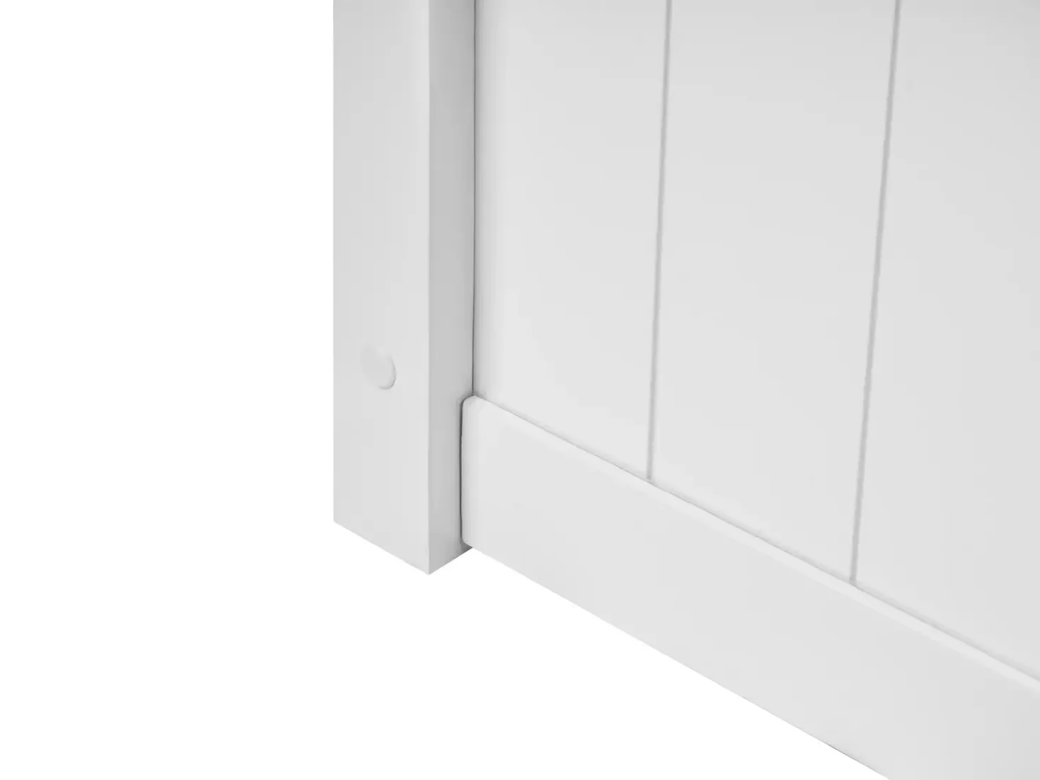 Seng med opbevaring LAMBRES Fyretræ Hvid 180 x 200 cm