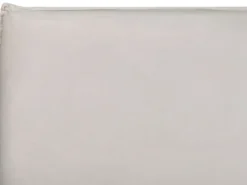 Seng med opbevaring LAVAUR Velour Cremehvid 180 x 200 cm