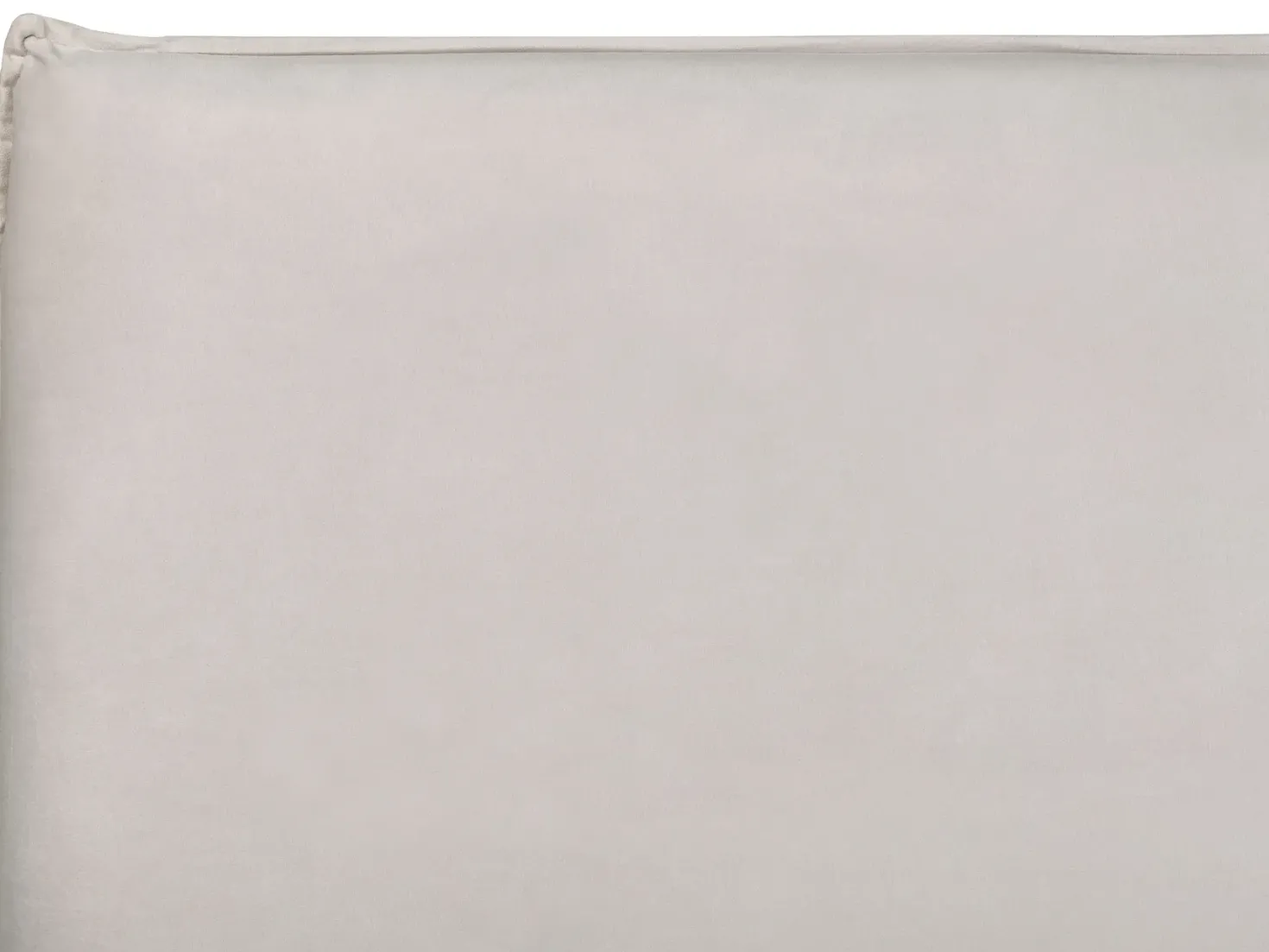 Seng med opbevaring LAVAUR Velour Cremehvid 180 x 200 cm