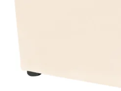 Seng med opbevaring LUBBON Velour Cremehvid 160 x 200 cm