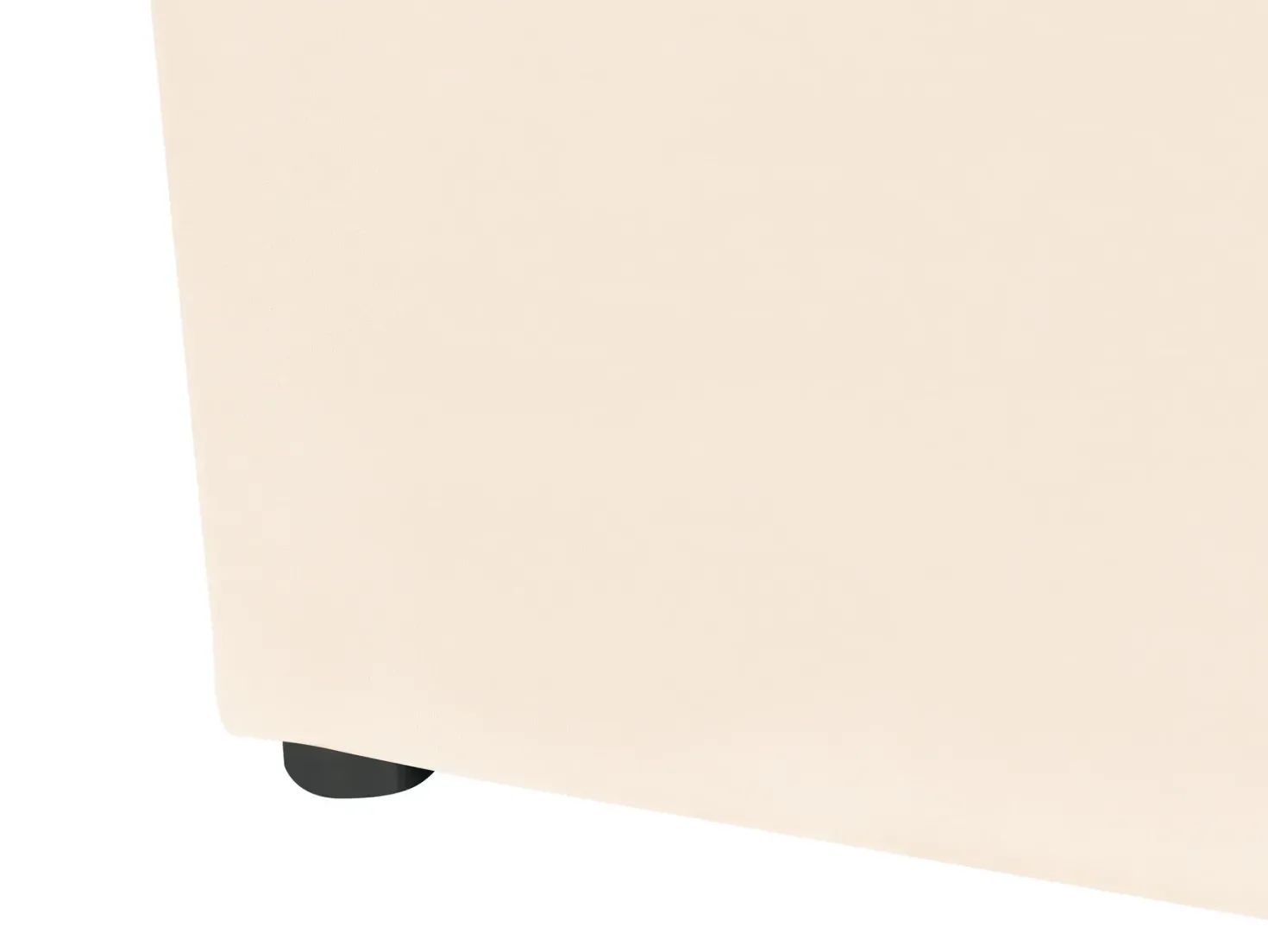 Seng med opbevaring LUBBON Velour Cremehvid 160 x 200 cm