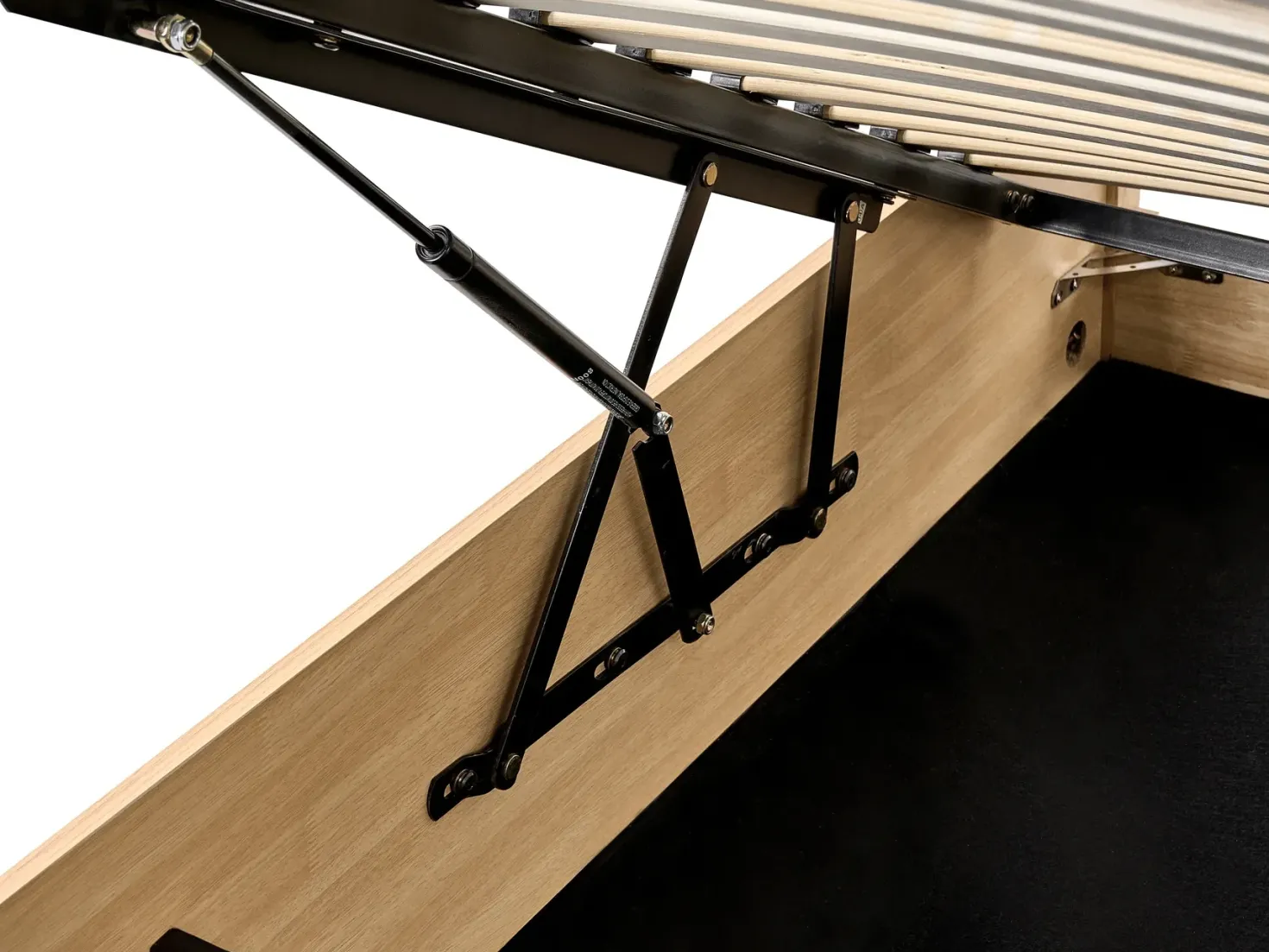 Seng med opbevaring PEROUGES Lysebrun 180 x 200 cm