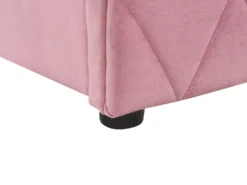 Seng med opbevaring ROCHEFORT Velour Lyserød 160 x 200 cm