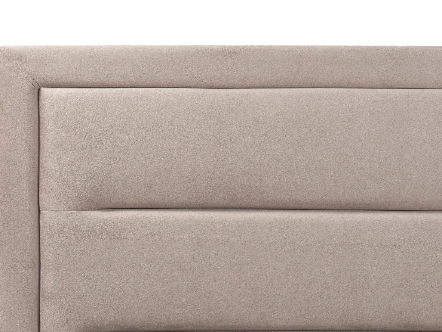 Seng med opbevaring ROUEN Velour Brungrå 180 x 200 cm