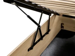 Seng med opbevaring uden gavl ETEL Lysebrun 180 x 200 cm