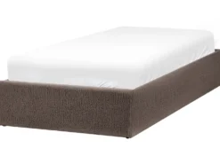 Seng med opbevaring uden gavl Boucle DINAN 90 x 200 cm Brungrå