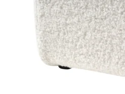Seng med opbevaring uden gavl Boucle DINAN 90 x 200 cm Cremehvid