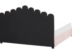 Seng med opbevaring VINCENNES Velour Pastellrosa 180 x 200 cm