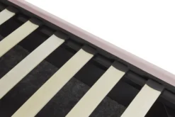 Seng med opbevaring VINCENNES Velour Pastellrosa 180 x 200 cm