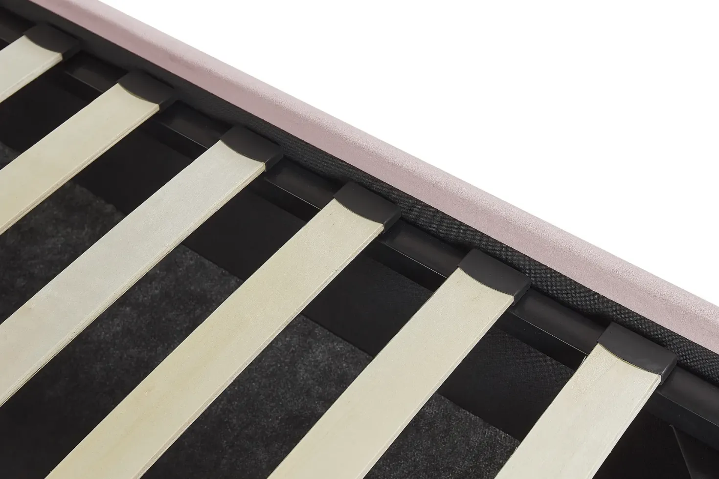 Seng med opbevaring VINCENNES Velour Pastellrosa 180 x 200 cm
