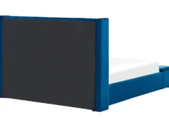 Seng med opbevaringsbænk NOYERS Velour Navy Blå 160 x 200 cm