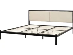 Seng Metal CLAMART 180 x 200 cm Lys Beige