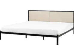 Seng Metal CLAMART 180 x 200 cm Lys Beige