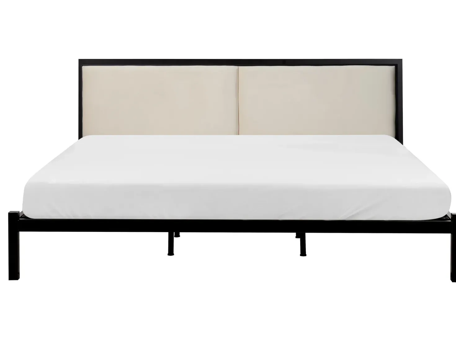 Seng Metal CLAMART 180 x 200 cm Lys Beige