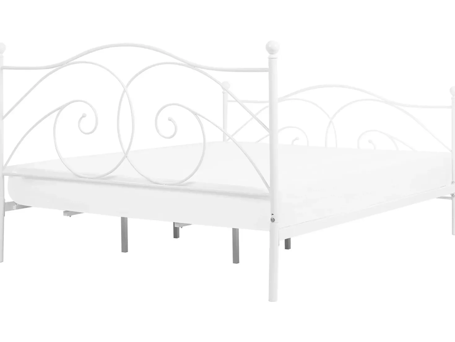 Seng Metal DINARD 180 x 200 cm Hvid