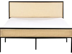Seng PE-rattan AVANTON 140 x 200 cm Sort