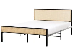 Seng PE-rattan AVANTON 140 x 200 cm Sort