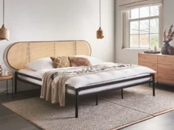Seng PE-rattan BOULIN 180 x 200 cm Sort
