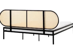 Seng PE-rattan BOULIN 180 x 200 cm Sort