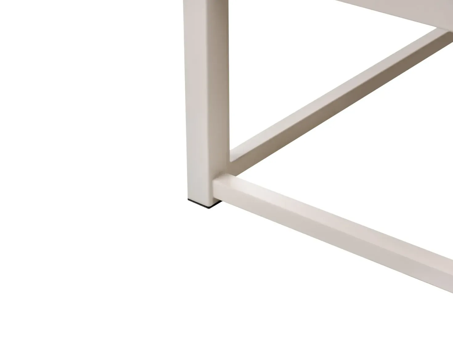 Seng uden hovedgærde Metal VIRY 180 x 200 cm Lys Beige
